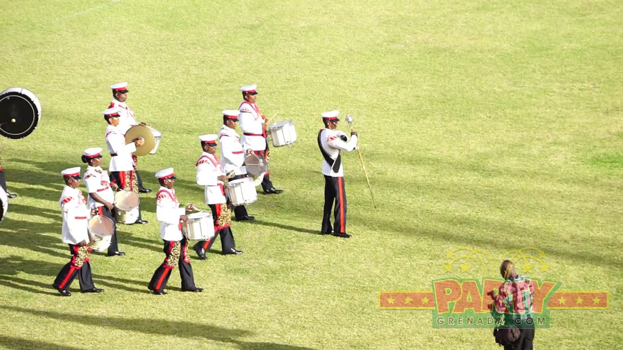Royal Grenada Police Force Band Independence display 2020
