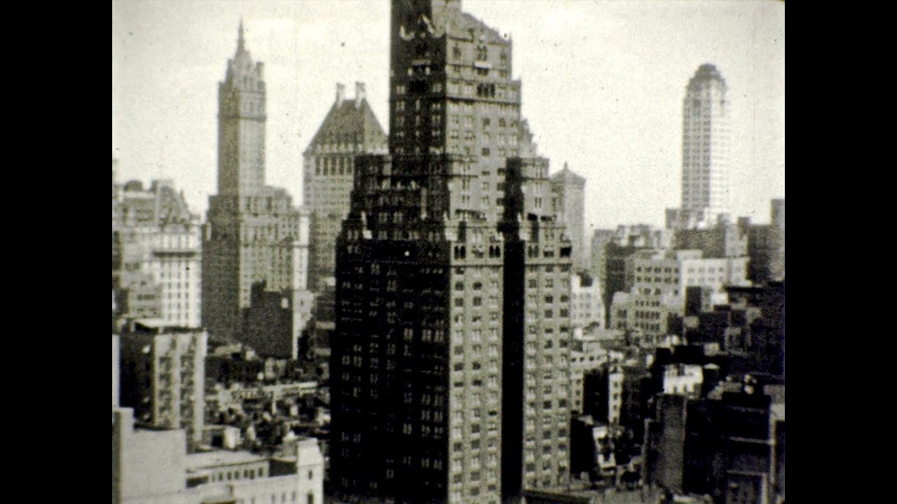 1920s Manhattan, New York from original 16mm film