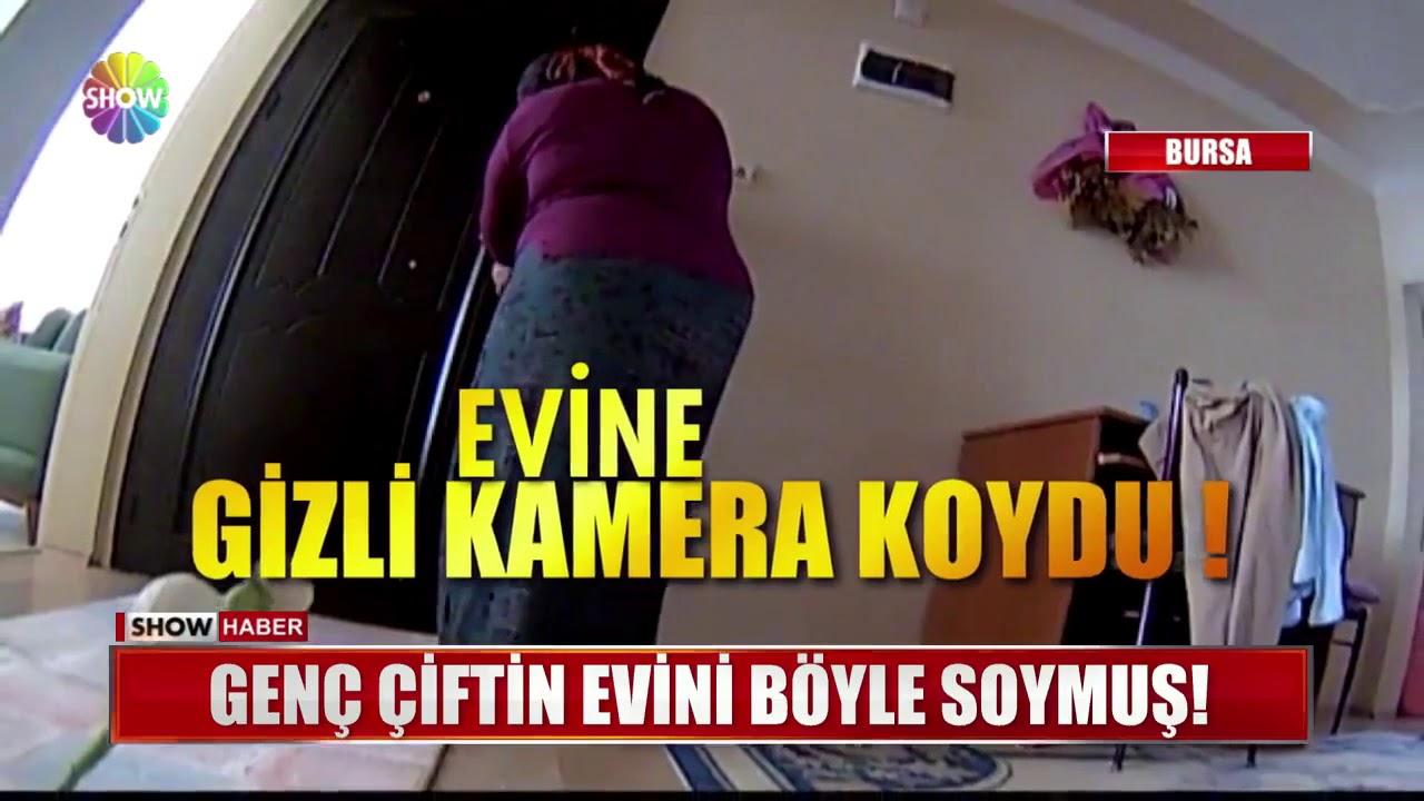 Genç çiftin evini böyle soymuş!
