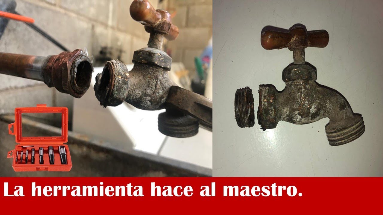Como sacar una rosca rota de un tubo.