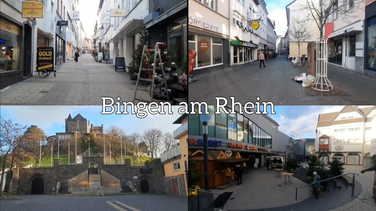 Bingen City walk (Bingen am Rhein) | Christmas 2022 | Germany Tour