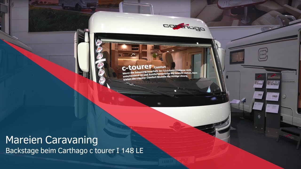 Backstage auf dem Caravan Salon 2022: Wohnmobil Carthago c tourer I 148 LE