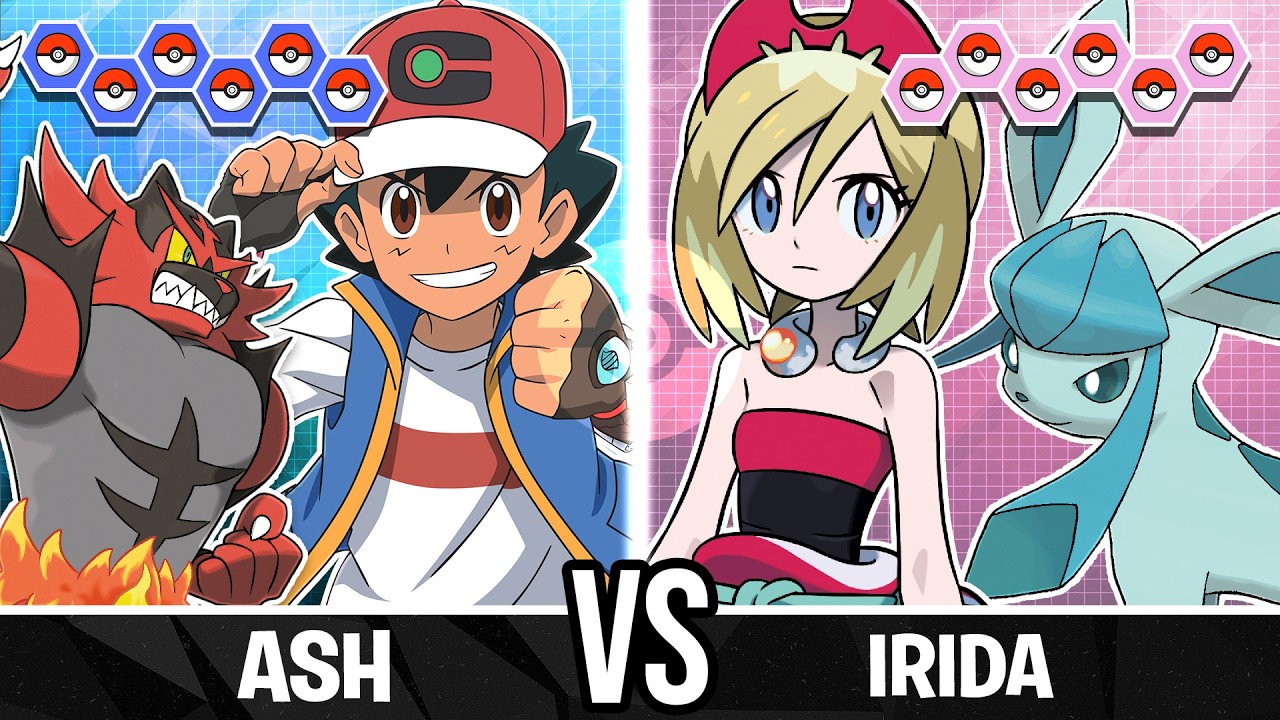 Ash vs Irida - Pokemon Battle