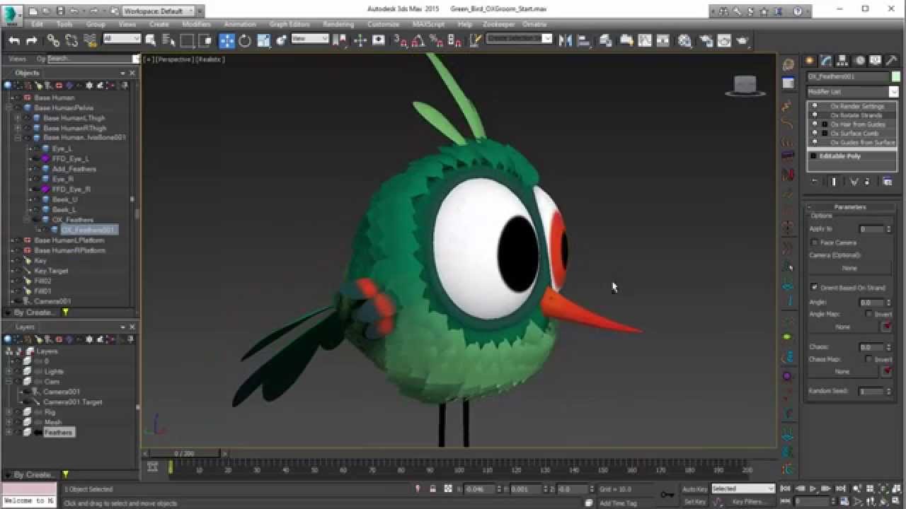 Ornatrix 101: Making a feathered bird, Part 1