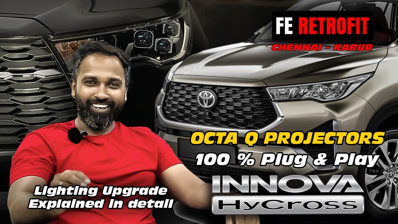 Hycross Headlight upgraded with OCTA Q Projectors - Plug & Play #feretrofitchennai #carlight #octaq