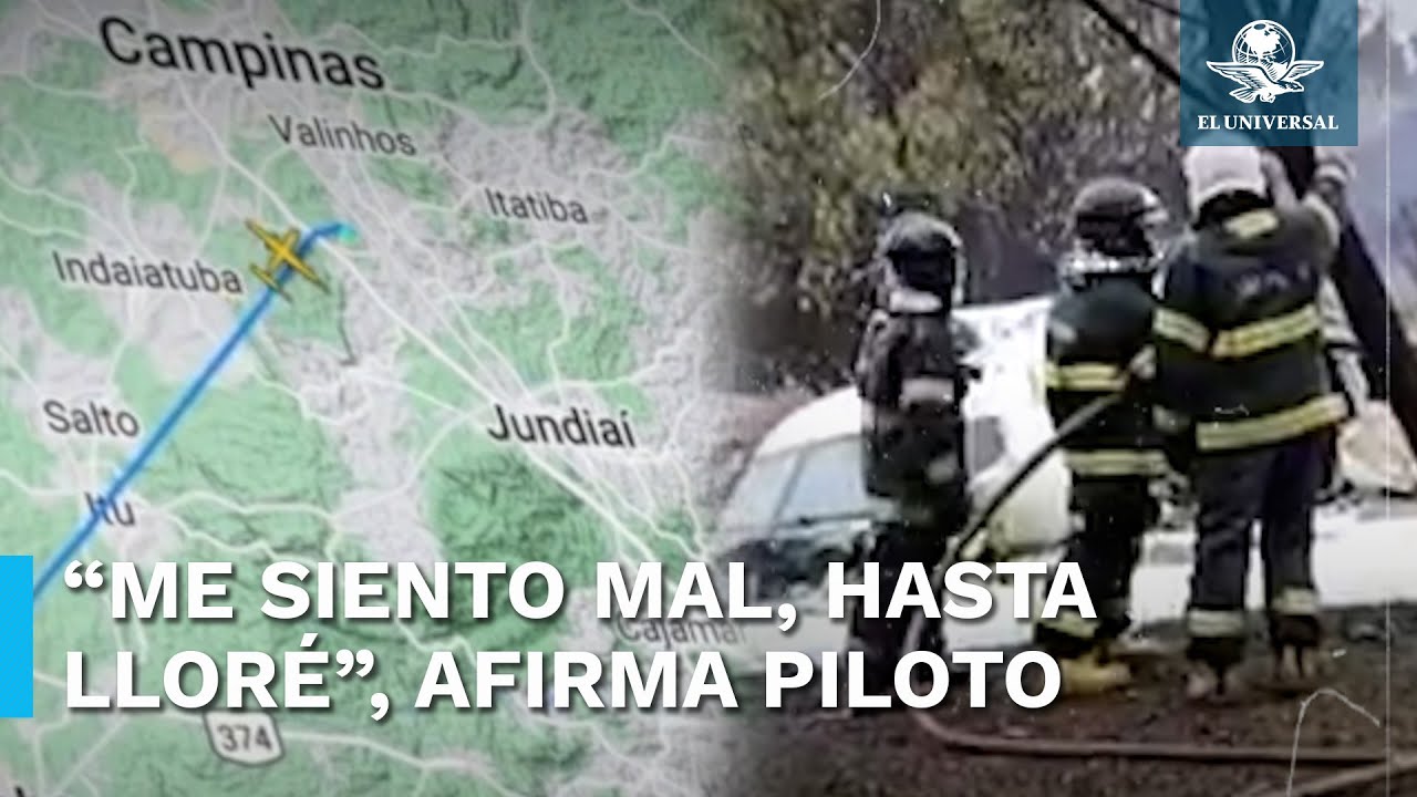 Esta fue la advertencia de un piloto que volaba en la zona del accidente aéreo de Brasil