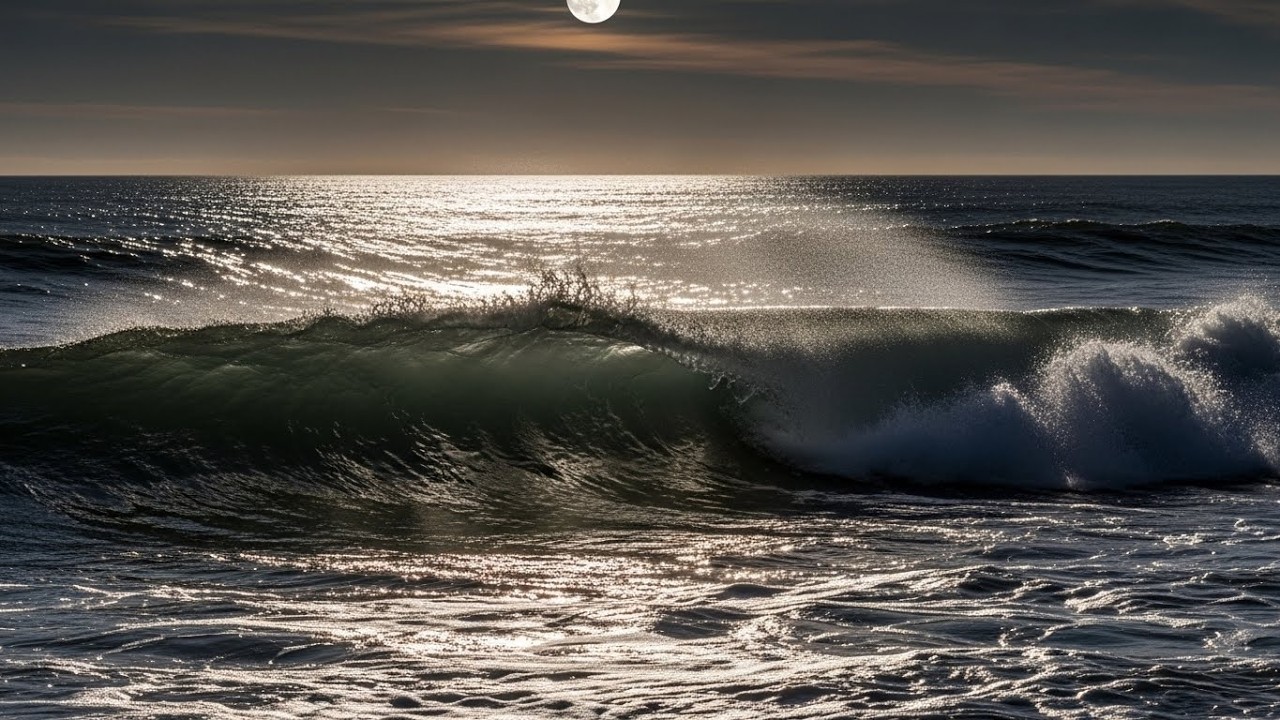 LIVE NATURALY DARK SCREEN Ocean Waves 🌙 Deep Sleep Night Ambience