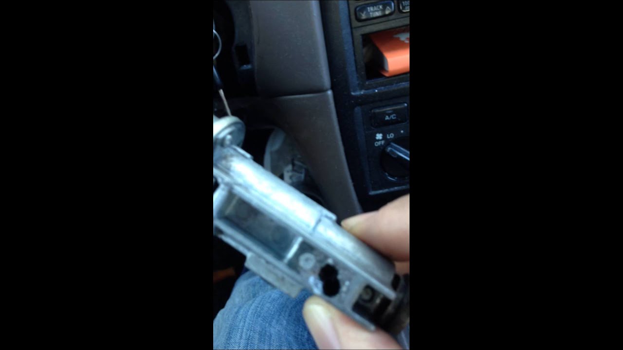 Drilling out an Ignition Lock when NOT able to place in the ACC position - 1998 Toyota Camry