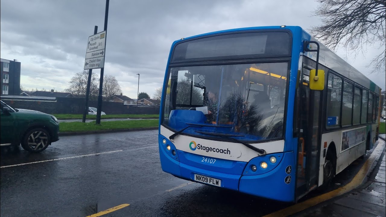 THE NIGHTMARE: 24107/NK09 FLW Stagecoach Northeast M.A.N 18.240LF Adl Enviro 300 On The X88