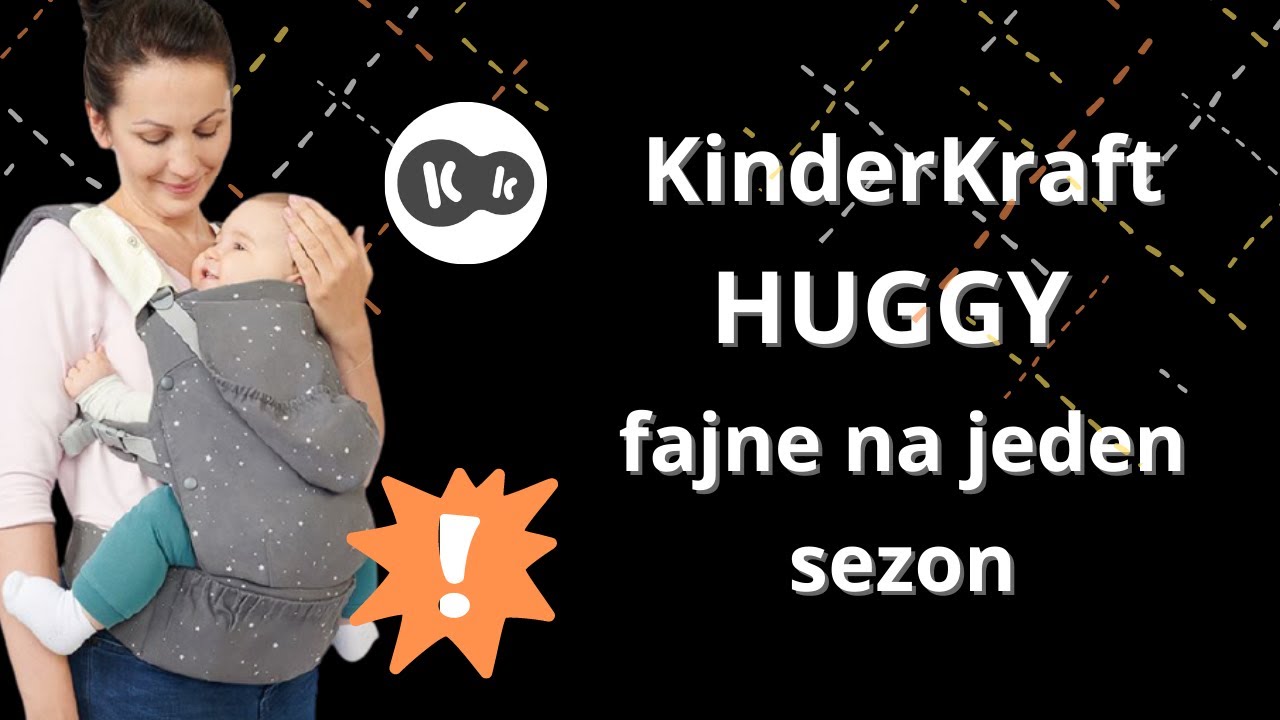 Nosidło KinderKraft Huggy - dla siadających maluchów, max do rozmiaru 86