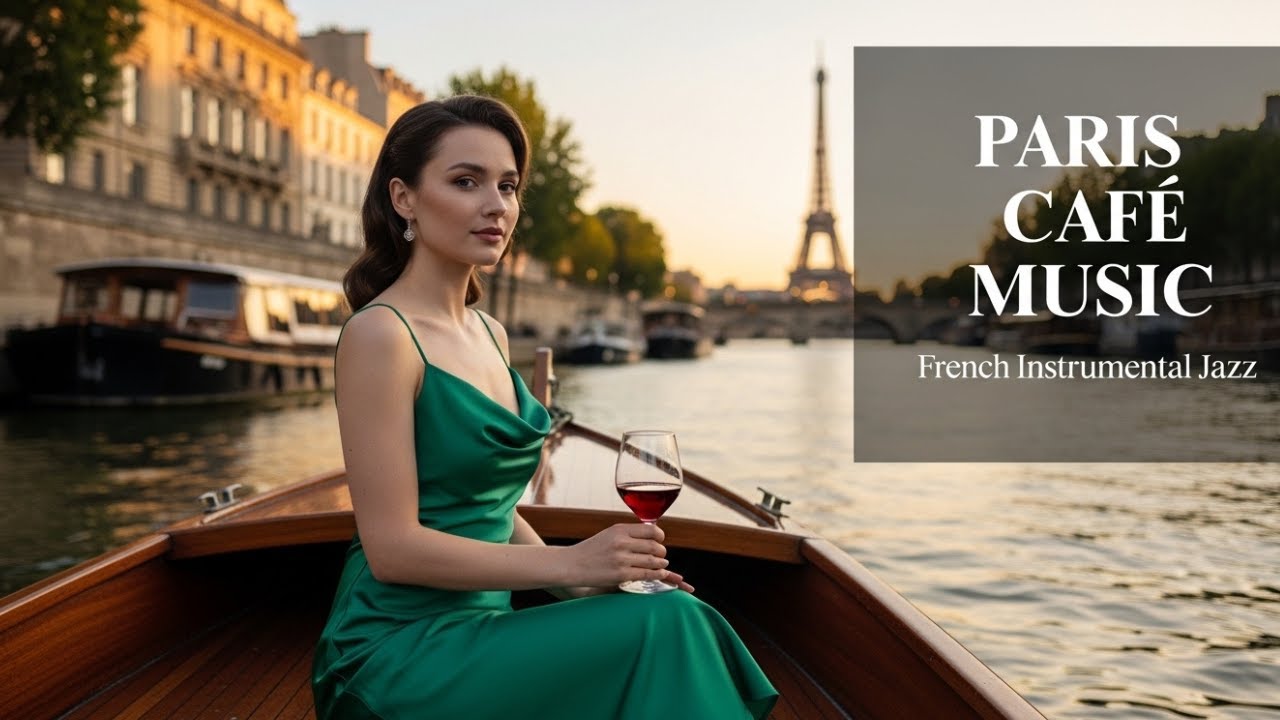 Paris Café at Sunset 🌇 French Instrumental Jazz | Warm Evening Mood