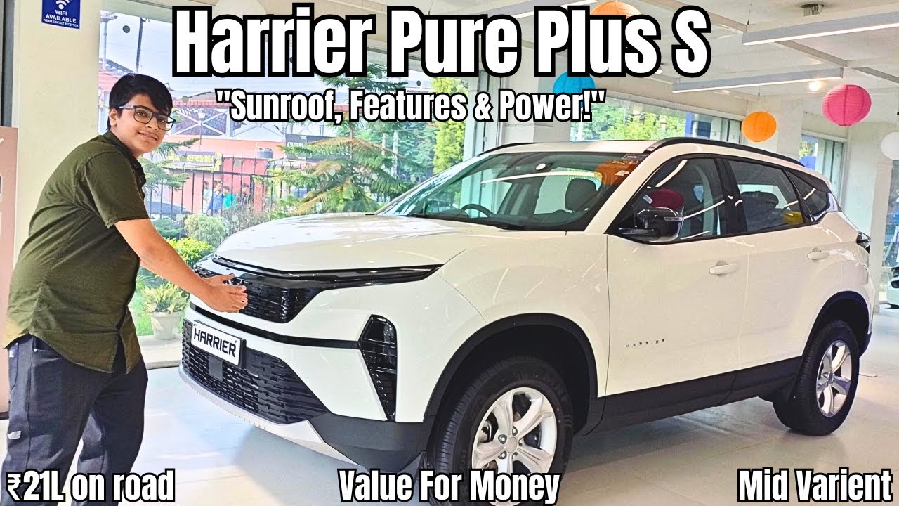 TATA Harrier 2025 Pure Plus S Review | Best VFM SUV Under ₹21 Lakh?  Sunroof & Features