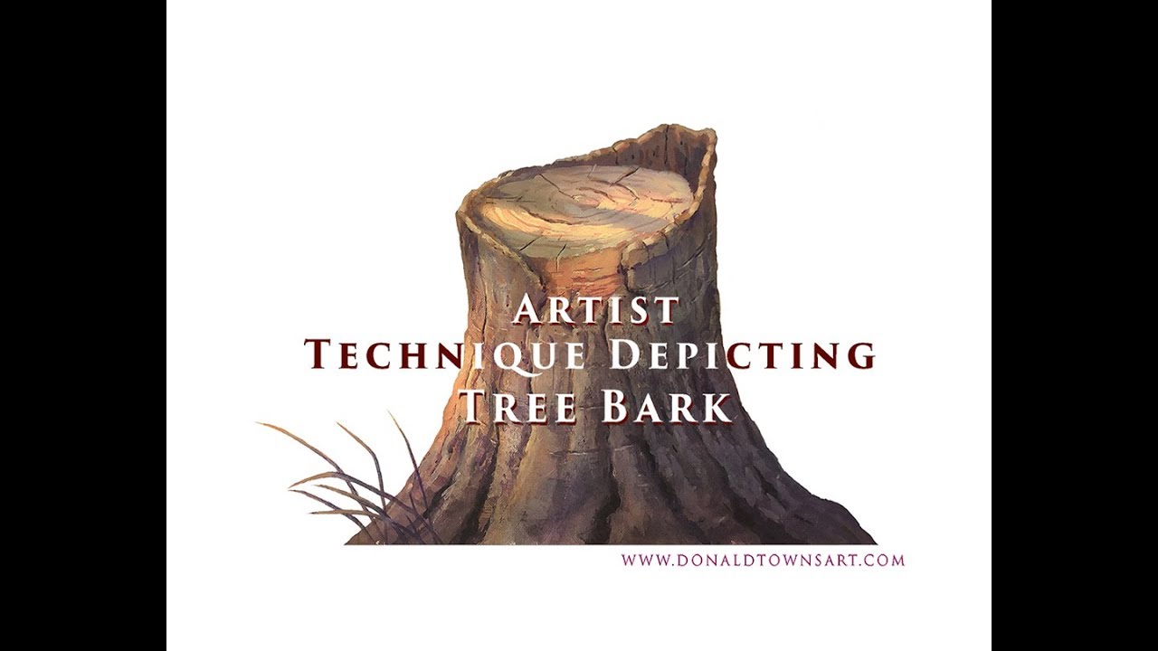 Artist Technique Depicting Tree Bark