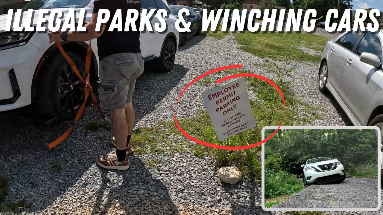 Illegal Parks & Winching Cars | Car Nearly Ends Up In The Same Ditch Twice & Renters Choose To Leave
