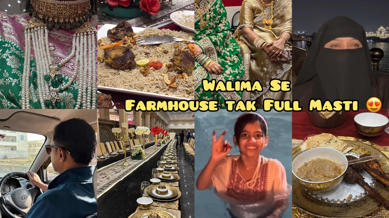 Walima Celebration & Farmhouse Picnic | Family Full Enjoyment ❤️ |Mahebubnagar Vlog#food#vlog