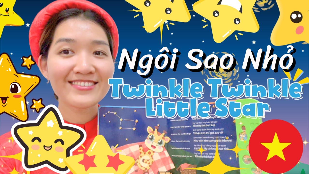 Vietnamese pronunciation of Twinkle Twinkle Little Star | Ngôi Sao Nhỏ|  Vietnamese nursery rhymes
