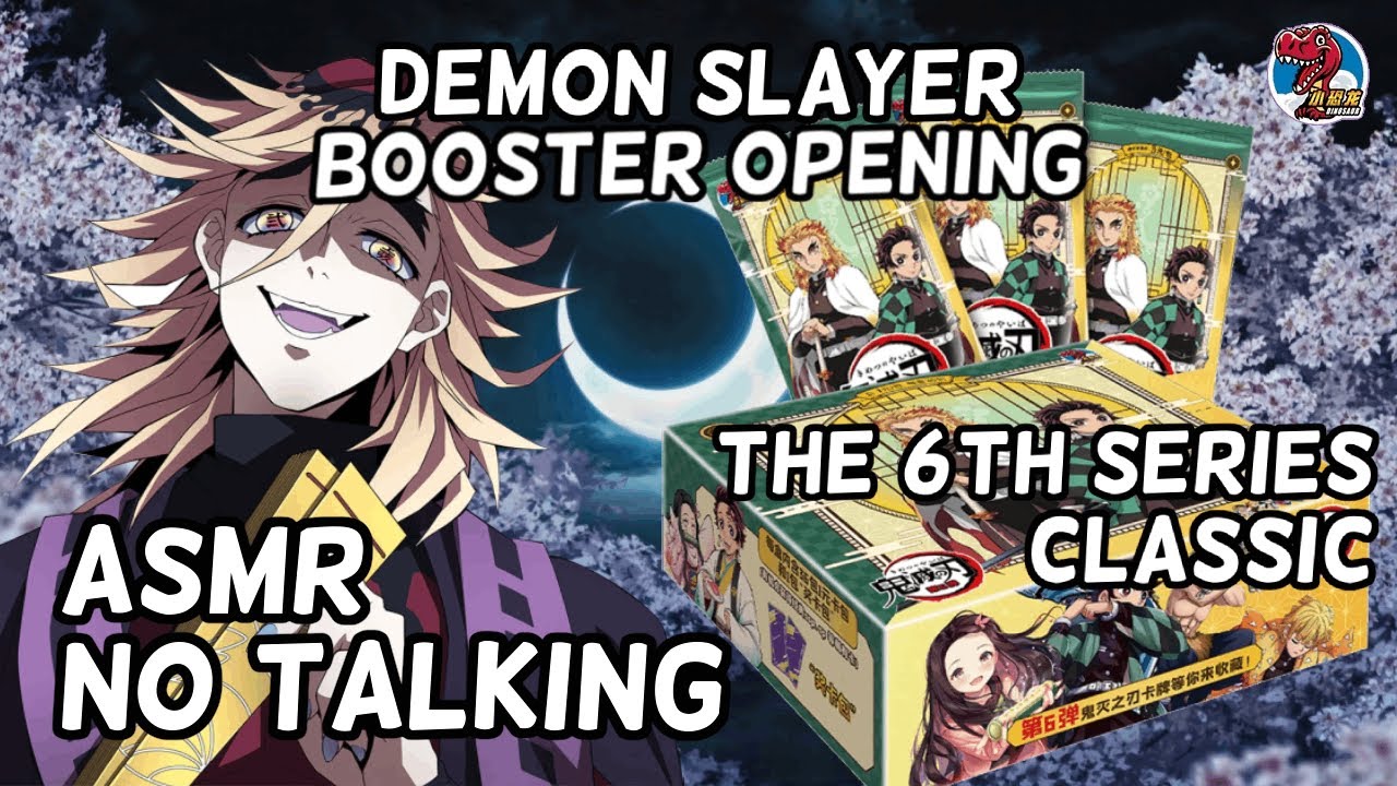[ASMR] 6th Series Classic | Demon Slayer Booster Box Opening (No Talking)