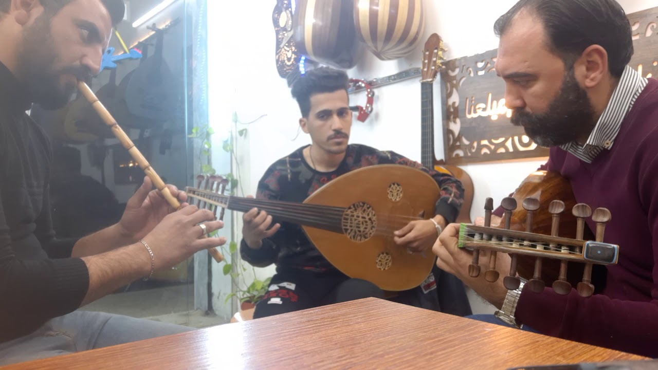 جلسة عود وناي عزف يخنك مقام حجاز عازف ناي احمد البابلي وعود الاستاذ عدنان الامير وعباس