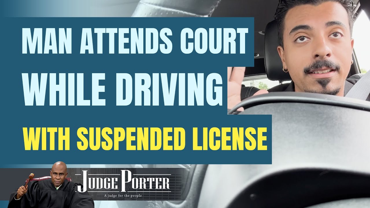 Man Attends Court While Driving With Suspended License.