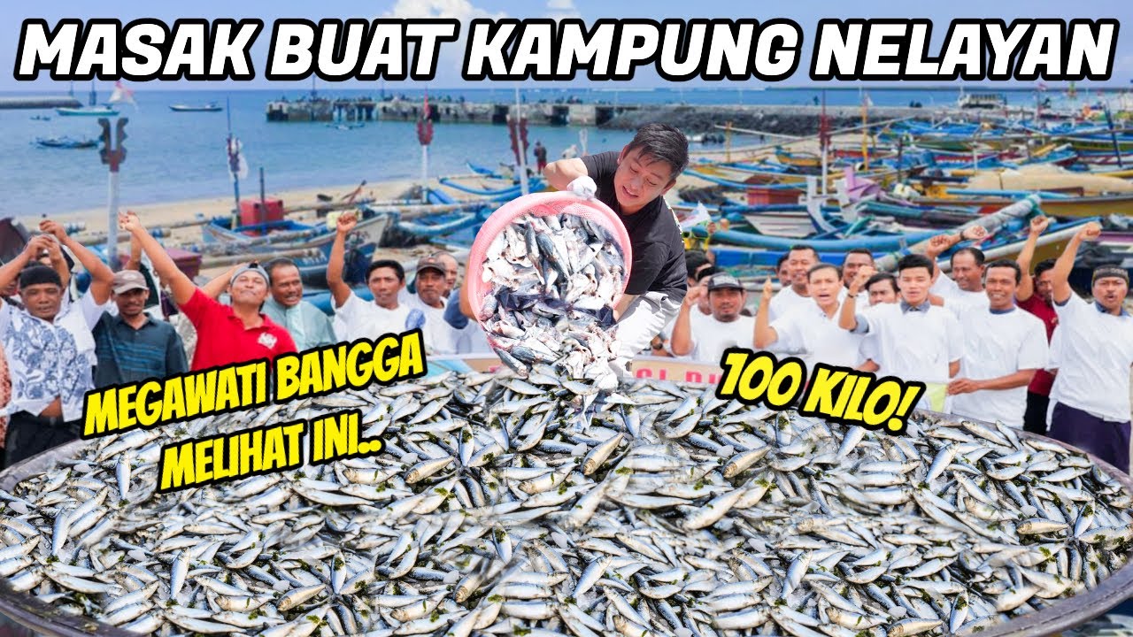 NYEMPLUNG KE LAUT DEMI MASAKIN KAMPUNG NELAYAN. MASAK 5 JAM, HABIS 5 MENIT!