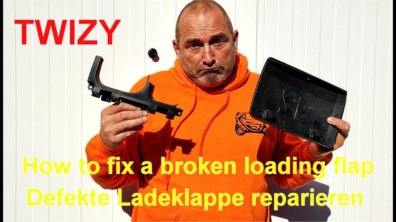 Fixing of a broken charging flap from a Twizy