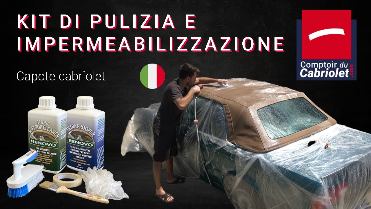 Kit di pulizia e impermeabilizzazione per capote Renovo Alpaca