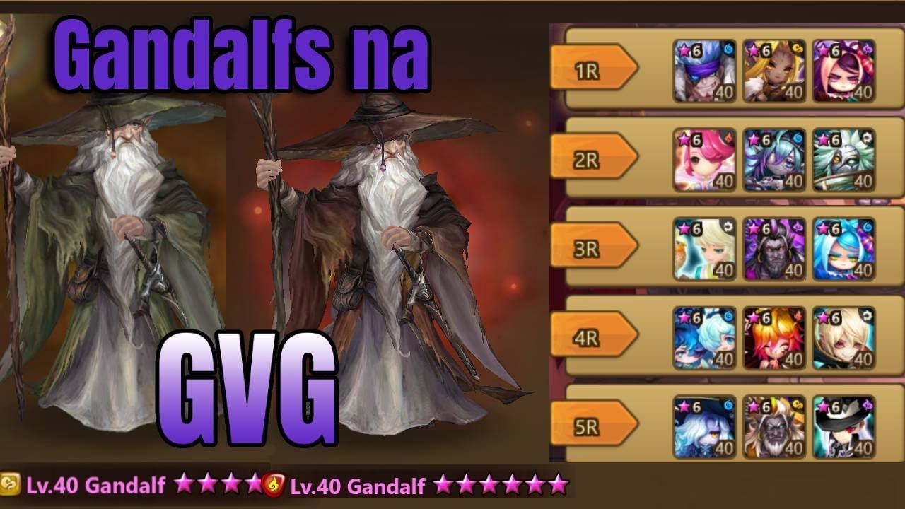 A estreia dos Gandalfs na GVG - Summoners Wars