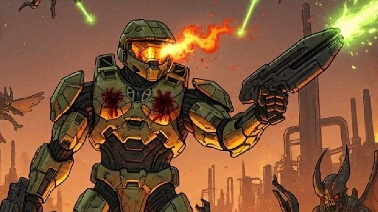 What If Master Chief Crash-Landed on Apokolips?