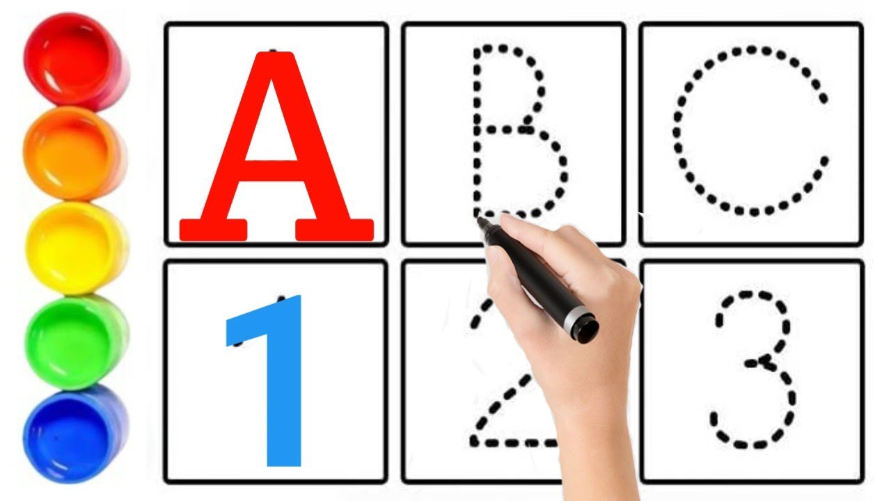 12345 numbers, abc phonics song, English Varnmala, Kids learning videos, One two three, A for Apple