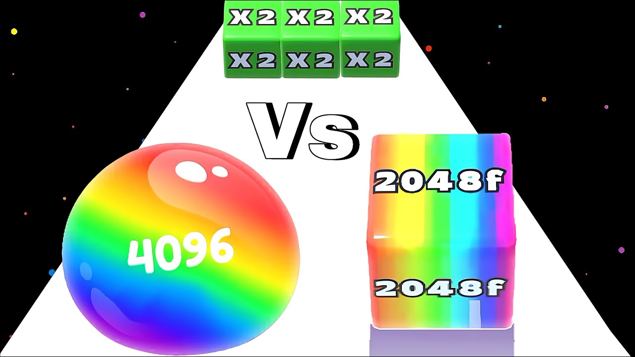 Jelly 2048 : Puzzle Merge Games Vs Jelly Cube Run 2048 ⭐ Merge Simulator Battles