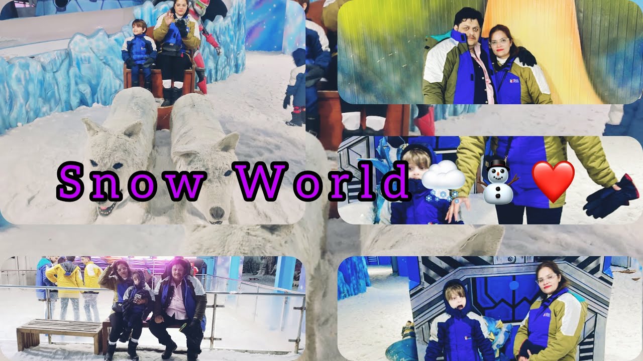 Enjoy Snow World with MumDadandAbaanBaba | DLF Mall India🇮🇳