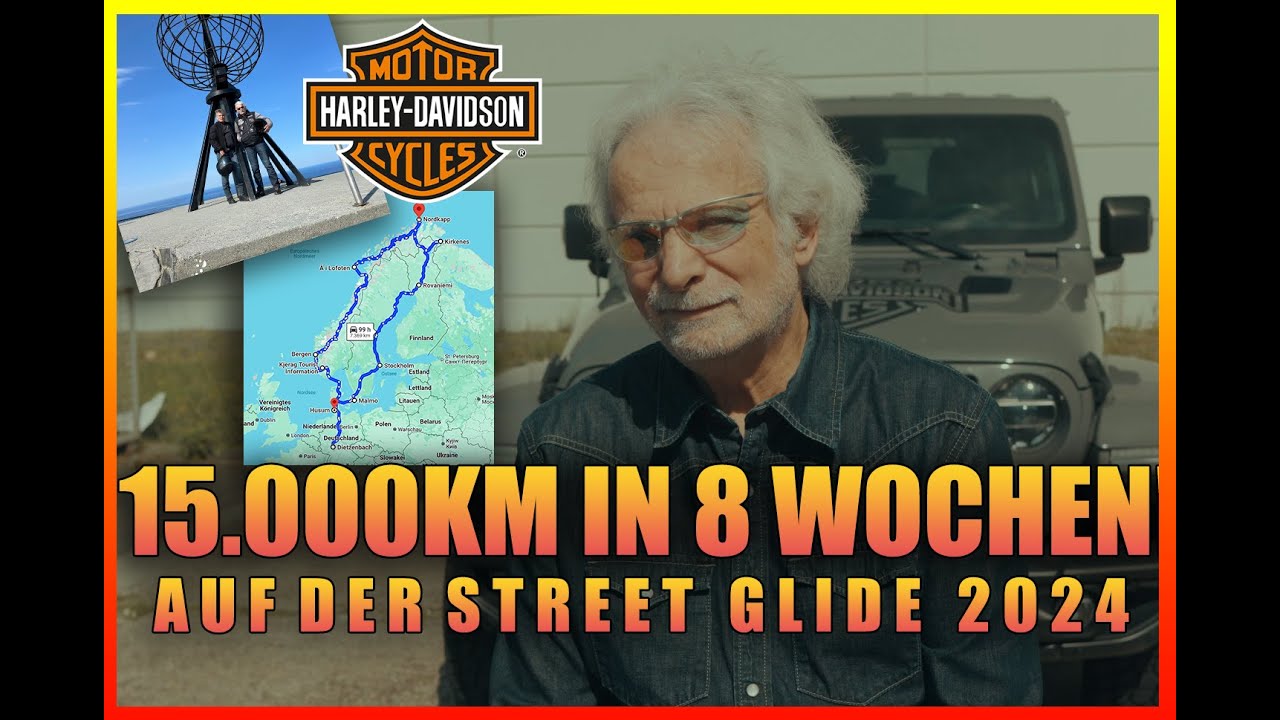 MIT DER STREET GLIDE 2024 ZUM NORDKAP UND ZURÜCK!