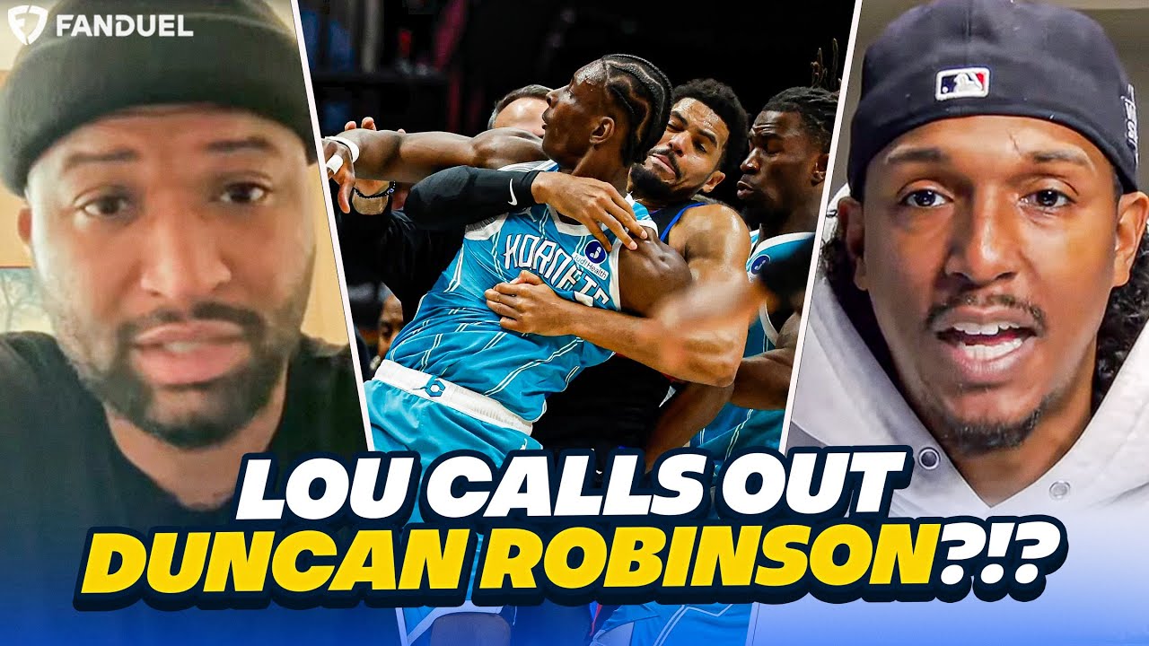 Lou CALLS OUT Duncan Robinson for Walking Away from Pistons-Hornets FIGHT!