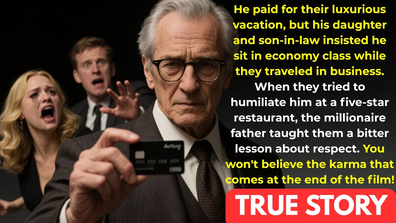 Daughter Makes Dad Fly Economy While She Flies Business Class, She Instantly Regrets It