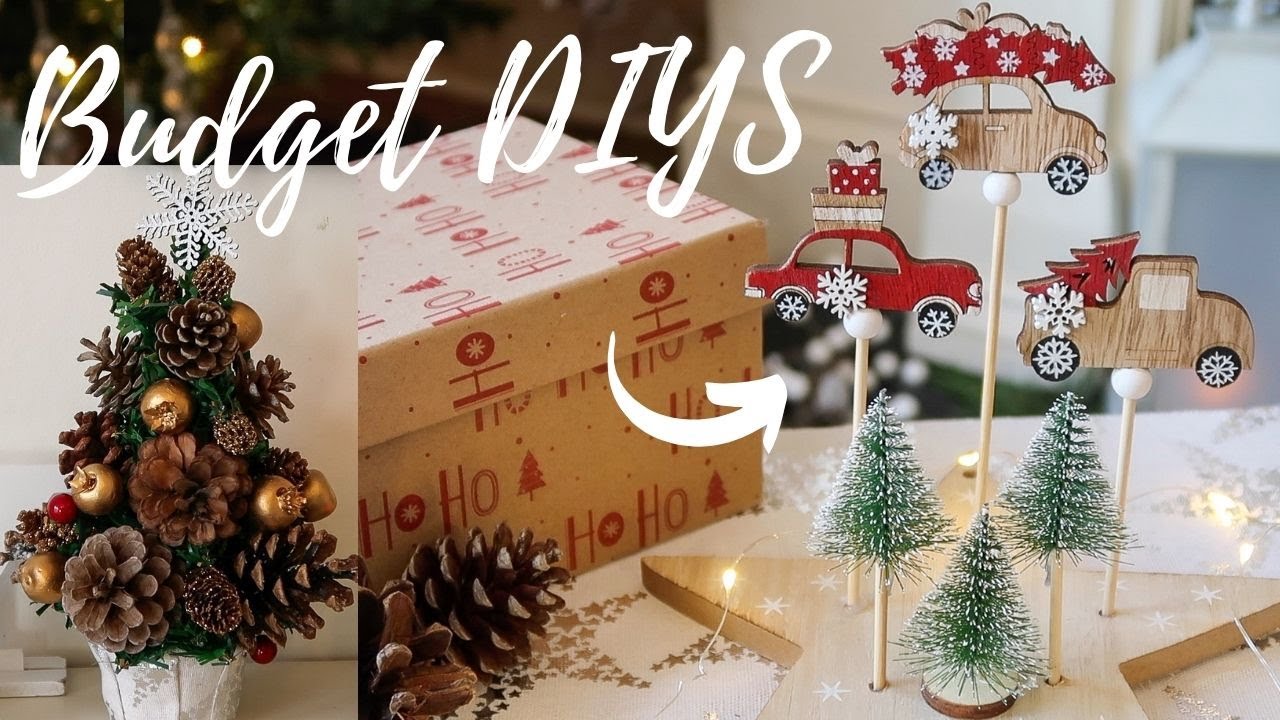 CHRISTMAS DIY DECOR ON A BUDGET (euroshop, poundland, dollar tree craft ideas!) | MR CARRINGTON 2020