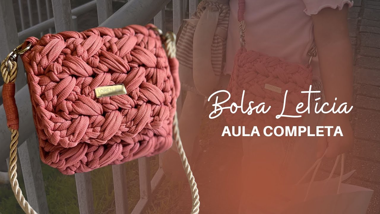 Bolsa Letícia / Passo a passo bolsa infantil em crochê