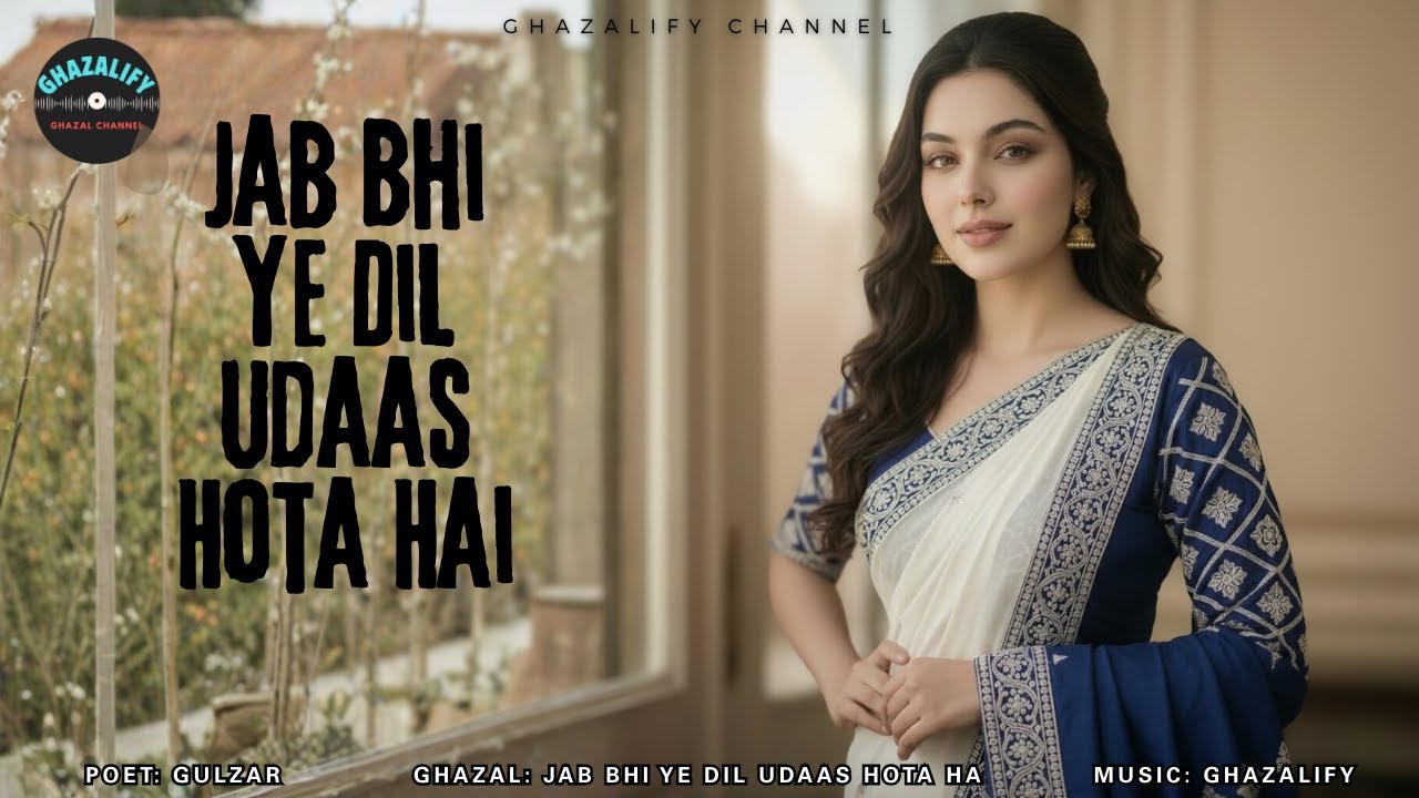 Jab Bhi Ye Dil Udas Hota Hai | Ghazal | Gulzar x Ghazalify | Heartfelt Lyrics |