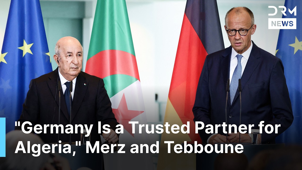 Germany's Merz Meets Algerian President Tebboune in Berlin, Talks Energy, Trade & Security | AC1N
