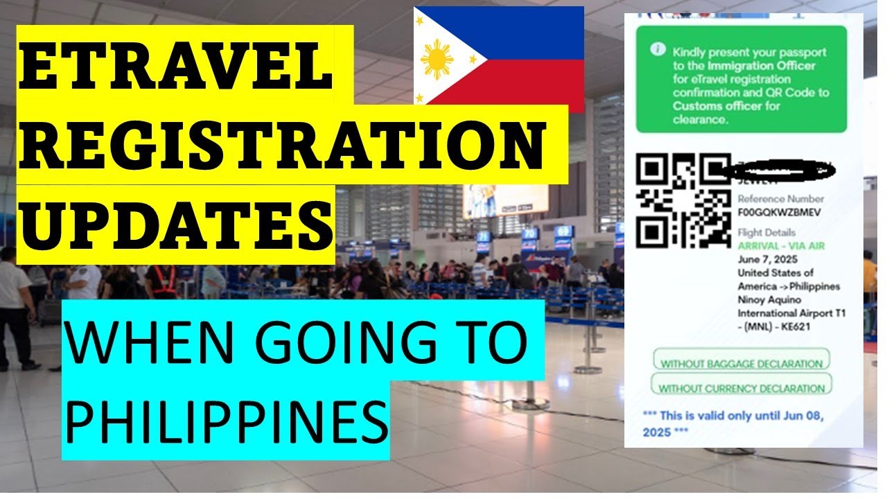 Обновление данных в системе ETRAVEL при поездке на Филиппины