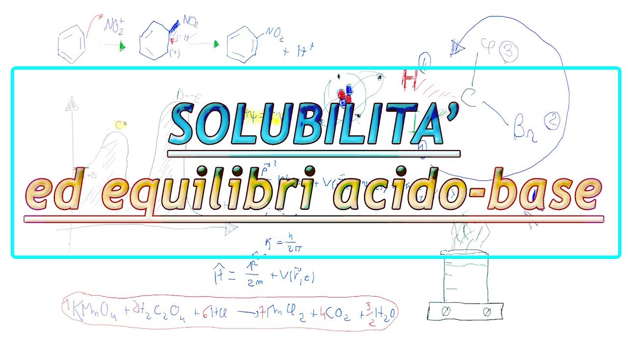 Solubilità e equilibri acido-base