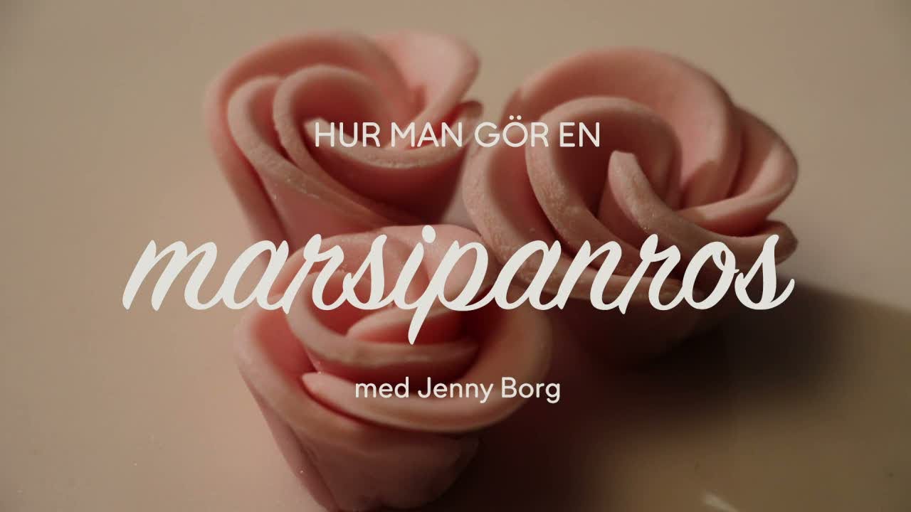 Se & gör en marsipanros