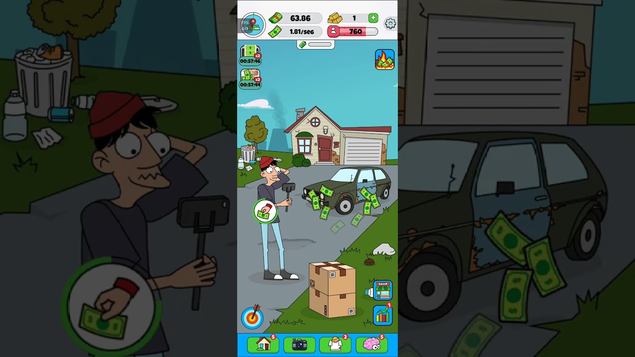 Jogando Idle vlogger, Venha jogar comigo 