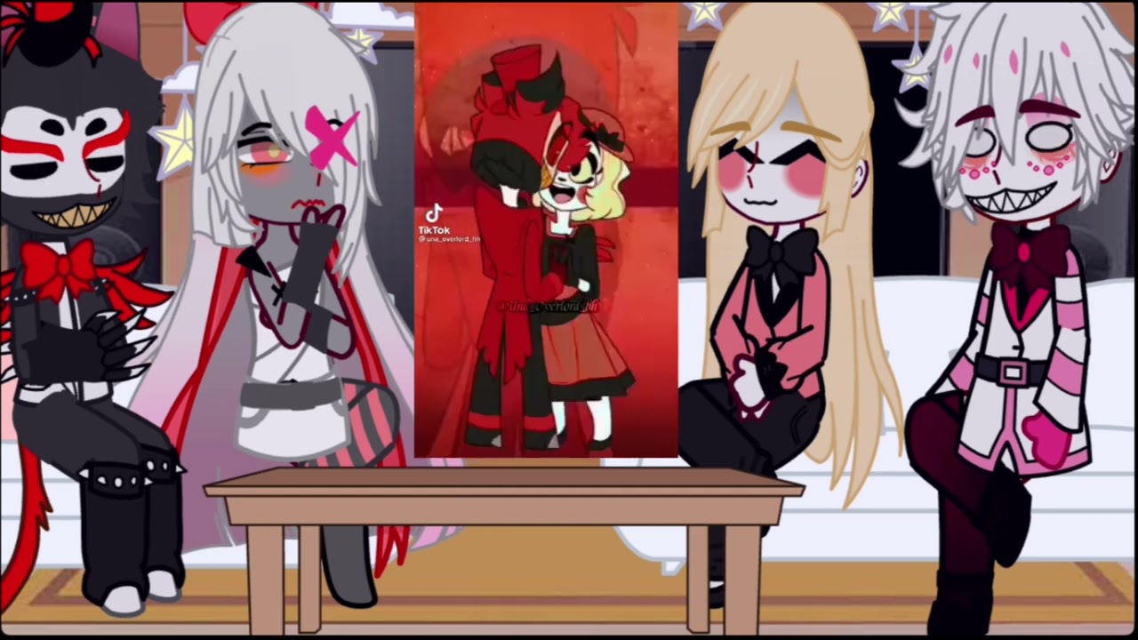 Hazbin hotel react to alastor (sad alastor) [mama’s boy] {family dinner} {look in description}