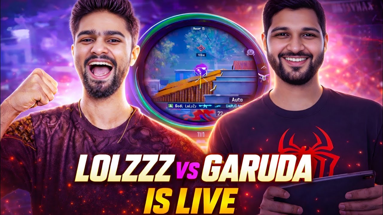 LolzZz Gaming vs Garuda 🔴 LIVE | Intense 1v1 Fight 😱 | BGMI