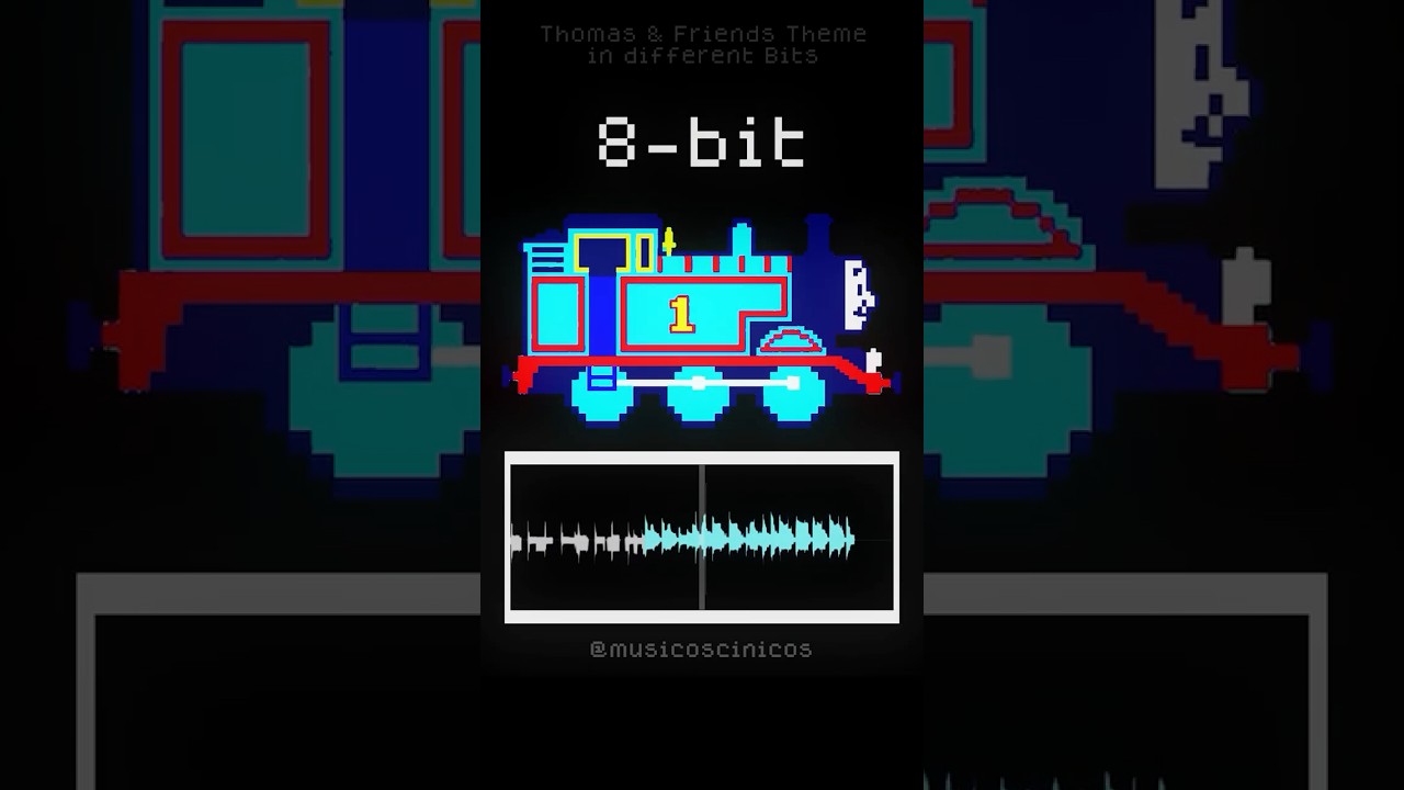 Thomas the Tank Engine theme in different Bit #thomasandfriends #thomasthetankengine #retro