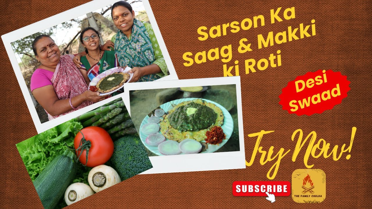 Sarso Ka Saag Recipe | सरसों का साग देसी तरीके से | Winter Special Village Food | The Family Chulha