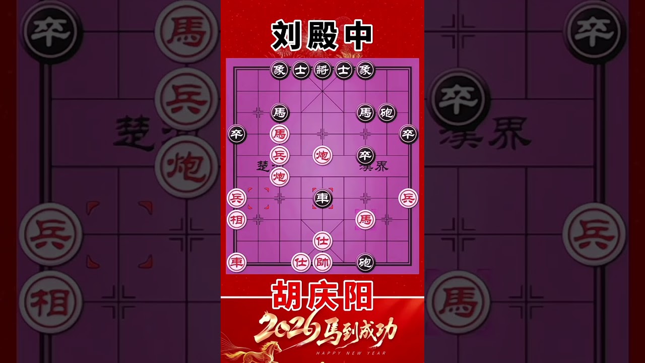 胡庆阳vs刘殿中，一盘很玄妙的棋局，两个版本，无子可动