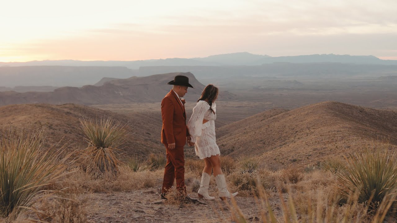 A West Texas Wedding in MARFA | Big Bend National Park, La Calera Chapel, NYE at Granada Theatre!