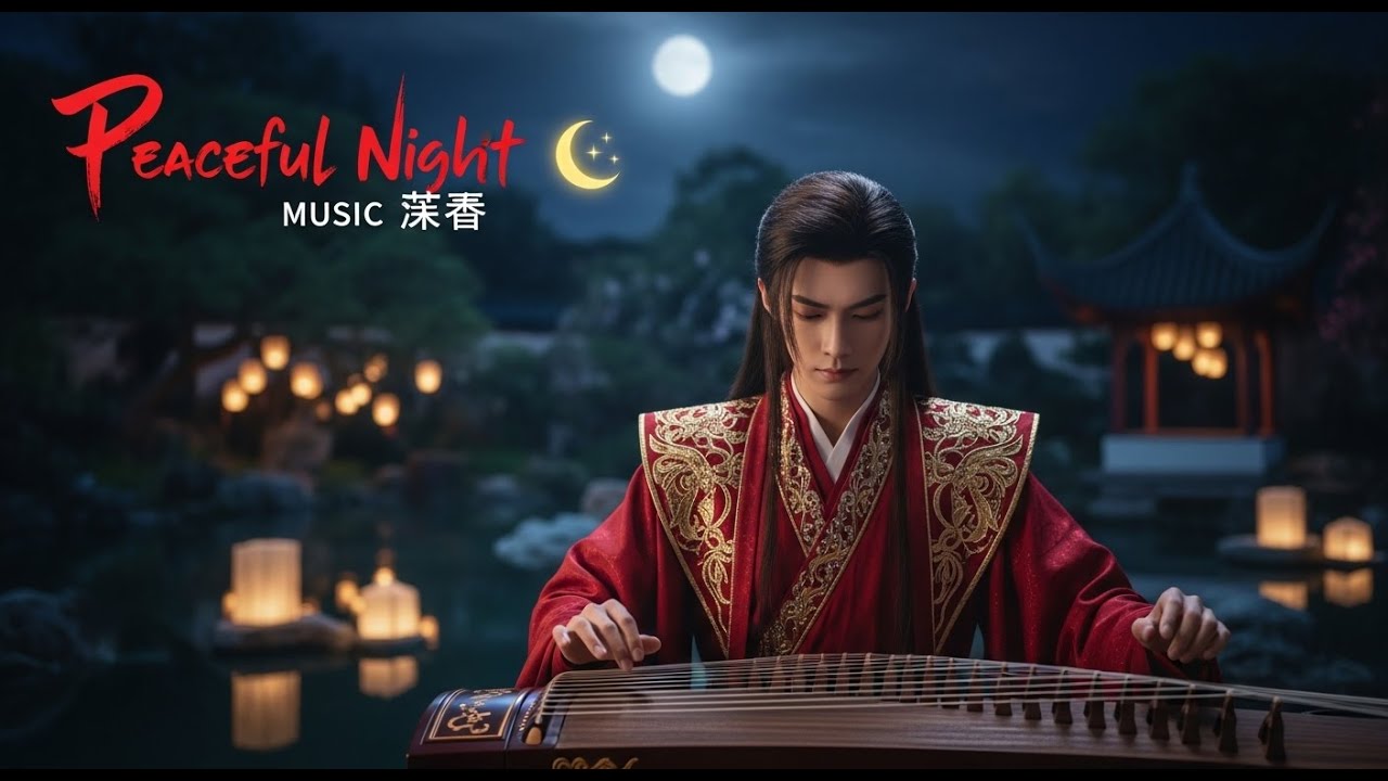 Heal Your Soul 🌙 Chinese Deep Sleep Music with Guzheng & Erhu | Calm Night Ambience