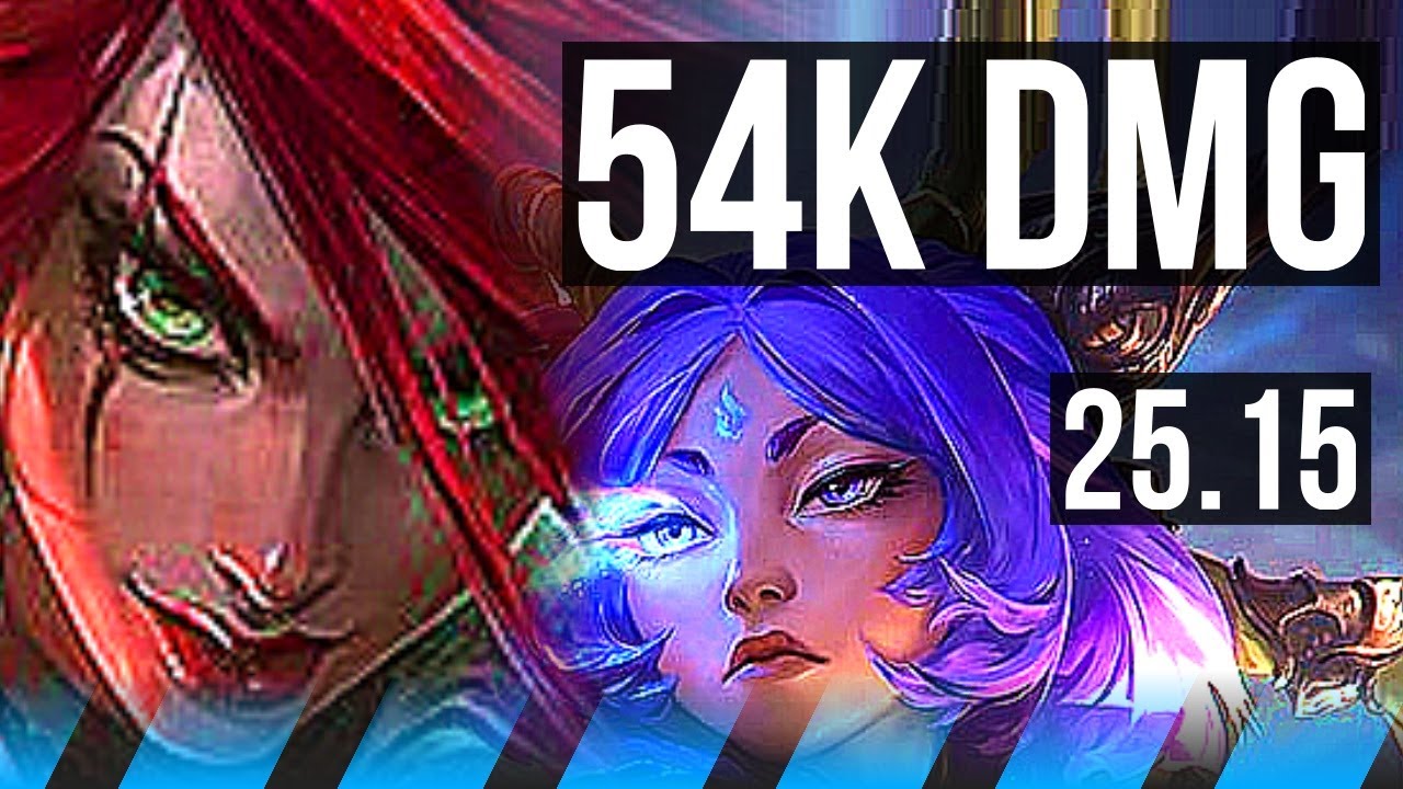 KATARINA vs YUNARA (MID) | 7 solo kills, 54k DMG, Legendary, 25/4/14 | BR Grandmaster | 25.15